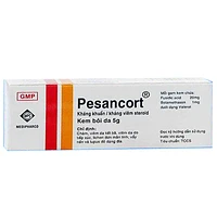 Pesancort Medipharco dạng kem bôi da dùng để điều trị vảy nến, sẹo lồi và lupus ban dạng đĩa (5g)