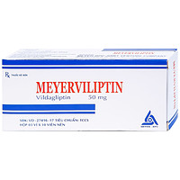 Meyerviliptin 50mg viên nén Meyer-BPC giúp duy trì chế độ ăn kiêng và kiểm soát mức đường huyết (3 vỉ x 10 viên)