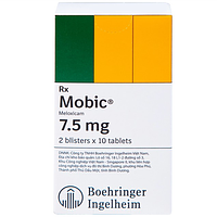 Mobic 7.5mg điều trị viêm xương khớp hộp 20 viên nén