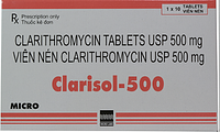 Clarisol 500mg điều trị nhiễm khuẩn hộp 10 viên