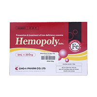 Dung dịch uống Hemopoly ngăn ngừa và điều trị thiếu máu do thiếu sắt (20 ống x 5ml)