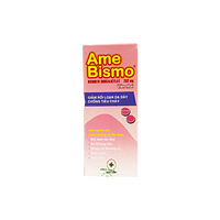 AmeBismo 262mg giảm khó chịu ở dạ dày, ăn không tiêu, ợ nóng hộp 6 vỉ x 10 viên nhai