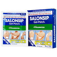 Cao dán Salonsip Gel - Patch Hisamitsu giúp giảm đau và chống viêm do tình trạng mỏi cơ, đau cơ (8 gói x 3 miếng)