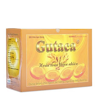 Kẹo gừng Gutaca làm ấm bụng và họng (Hộp 100 gói ngậm)