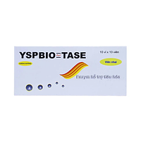 YSP Biotase điều trị chứng khó tiêu, rối loạn tiêu hoá hộp 10 vỉ x 10 viên nhai
