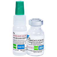 Thuốc nhỏ tai Fosmicin-S For Otic Meiji 300mg điều trị viêm tai ngoài, viêm tai giữa (Chai 10ml)