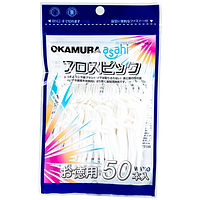 OKAMURA Tăm Chỉ Nha Khoa 50 Cây / Gói