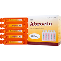 Siro Abrocto Dược Hà Tĩnh dùng để điều trị một số bệnh lý đường hô hấp (20 ống x 10ml)