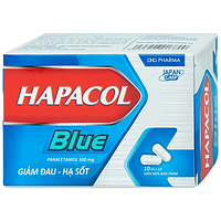 Hapacol blue 500mg giảm đau ,hạ sốt ( 10 vỉ x 10) viên nén bao phim