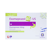  Esomeprazol 40mg điều trị trào ngược dạ dày, thực quản (hộp 30 viên)