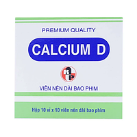 Thuốc Calcium D Robinson phòng và điều trị loãng xương (10 vỉ x 10 viên)