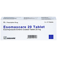Esomaxcare 20mg Square điều trị loét dạ dày tá tràng lành tính (hộp 30 viên)
