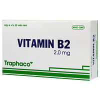 Vitamin B2 2.0mg Traphaco dạng thuốc được dùng để phòng ngừa và điều trị tình trạng thiếu Vitamin B2 (6 vỉ x 30 viên)
