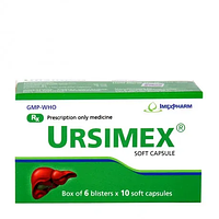 Ursimex hỗ trợ cải thiện chức năng gan hộp 6 vỉ x 10 viên
