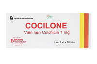 Cocilone 1mg điều trị và phòng cơn gút câp (hộp 10 viên)