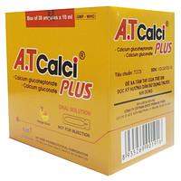 A.T Calci Plus An Thiên hương cam dạng dung dịch uống (30 ống x 10ml) bổ sung canxi cho cơ thể.