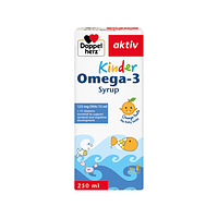 Doppelherz Kinder Omega-3 siro hỗ trợ phát triển não bộ, thị lực chai 250ml