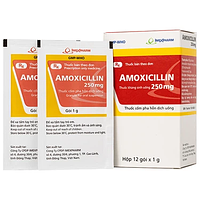 Hỗn dịch uống Amoxicillin 250mg Imexpharm điều trị nhiễm khuẩn đường hô hấp, đường mật, đường tiêu hóa (12 gói)