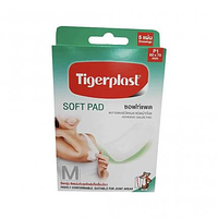 Băng cá nhân co giãn TigerPlast Soft Pad hộp 5 cái (60x70mm)