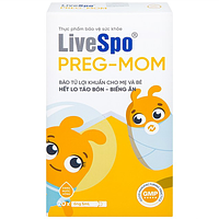 LiveSpo Preg-Mom bổ sung lợi khuẩn đường ruột (20 ống x 5ml)