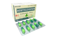 Acetylcysteine 200mg thuốc  long đàm  (Hộp 10 vỉ x 10 viên)