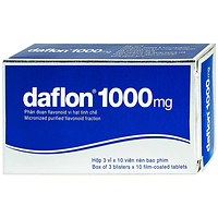 Daflon 1000mg điều trị triệu chứng liên quan đến trĩ cấp hộp 3 vỉ x 10 viên