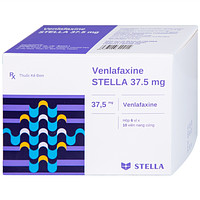 Venlafaxine Stella 37.5mg được dùng để điều trị các cơn trầm cảm nặng (6 vỉ x 10 viên)