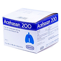 Thuốc Acehasan 200 Hasan giúp làm loãng đờm trong các bệnh cấp và mãn tính về phế quản - phổi (10 vỉ x 10 viên)