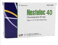 Nesteloc Caps PLLT EC 40mg điều trị hội chứng trào ngược dạ dày - thực quản hộp 3 vỉ x 10 viên

