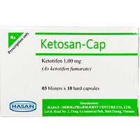 Ketosan-Cap Hasan thuốc phòng chống hen phế quản và chữa viêm mũi dị ứng (3 vỉ x 10 viên)