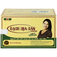 Hoa Sen Bạch Địa Căn Hose hỗ trợ giảm triệu chứng cảm sốt hộp 10 vỉ x 10 viên