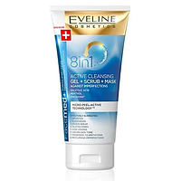 Gel rửa mặt tẩy da chết 8 in 1 Eveline (Tuýp 150ml)
