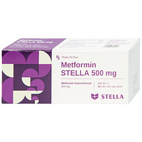 Viên nén Metformin Stella 500mg dùng để điều trị đái tháo đường típ 2 (3 vỉ x 10 viên)