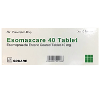 Esomaxcare 40mg điều trị trào ngược dạ dày thực quản (hộp 30 viên)