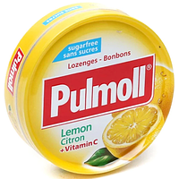 Kẹo ngậm ho không đường Pulmoll Lemon Citron Vitamin C (Hộp 45g)