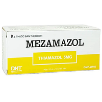 Mezamazol 5mg Hataphar điều trị triệu chứng cường giáp (Hộp 10 vỉ x 10 viên)