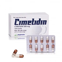  Cimetidin 300mg trị viêm loét, trào ngược dạ dày thực quản (hộp 100 viên nang)