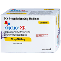 Xigduo XR 10mg/1000mg kiểm soát đường huyết hộp 4 vỉ x 7 viên