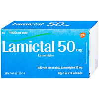 Viên nén Lamictal 50mg GSK được sử dụng để điều trị động kinh và ngăn ngừa bệnh rối loạn lưỡng cực (3 vỉ x 10 viên)