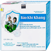 Bảo Khí Khang hỗ trợ các bệnh đường hô hấp (Hộp 2 lọ x 60 viên nén)