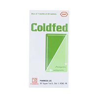 Coldfed giảm đau hạ sốt, sổ mũi ( chai 80 viên ) dạng viên nén
