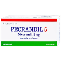 Pecrandil 5 Hataphar ngăn ngừa và điều trị lâu dài đau thắt ngực (6 vỉ x 10 viên)