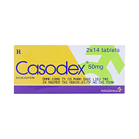 Casodex 50mg AstraZeneca điều trị ung thư tiền liệt tuyến tiến (Hộp 2 vỉ x 14 viên)