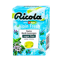 Ricola Alpin Fresh hỗ trợ thông cổ, mát họng, giảm ho (Hộp 40g)