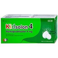 Viên sủi Kidsolon 4 USP có tác dụng chống viêm, chống dị ứng và ức chế miễn dịch (5 vỉ x 10 viên)