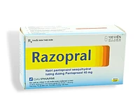 Razopral 40mg Davipharm chỉ định viêm thực quản trào ngược hộp 10 vỉ x 10 viên
