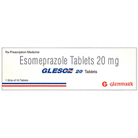 Glesoz 20mg điều trị trào ngược dạ dày - thực quản hộp 1 vỉ x 10 viên