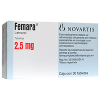 Femara 2.5mg hỗ trợ điều trị ung thư vú hộp 3 vỉ x 10 viên