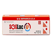 Soslac G3 Ampharco kem bôi da 15g dùng để điều trị lang ben và viêm da dị ứng