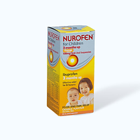 Nurofen trẻ em 100mg/5ml , giảm đau hạ sốt (chai 60ml) dạng hỗn dịch